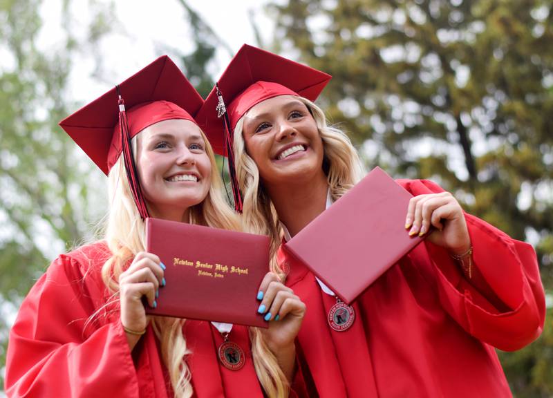 The Newton High School Class of 2023 graduated Sunday, May 21, 2023, at Maytag Park. More than 160 seniors tossed their caps and received their diplomas, marking the end of their high school journey as Newton Cardinals.