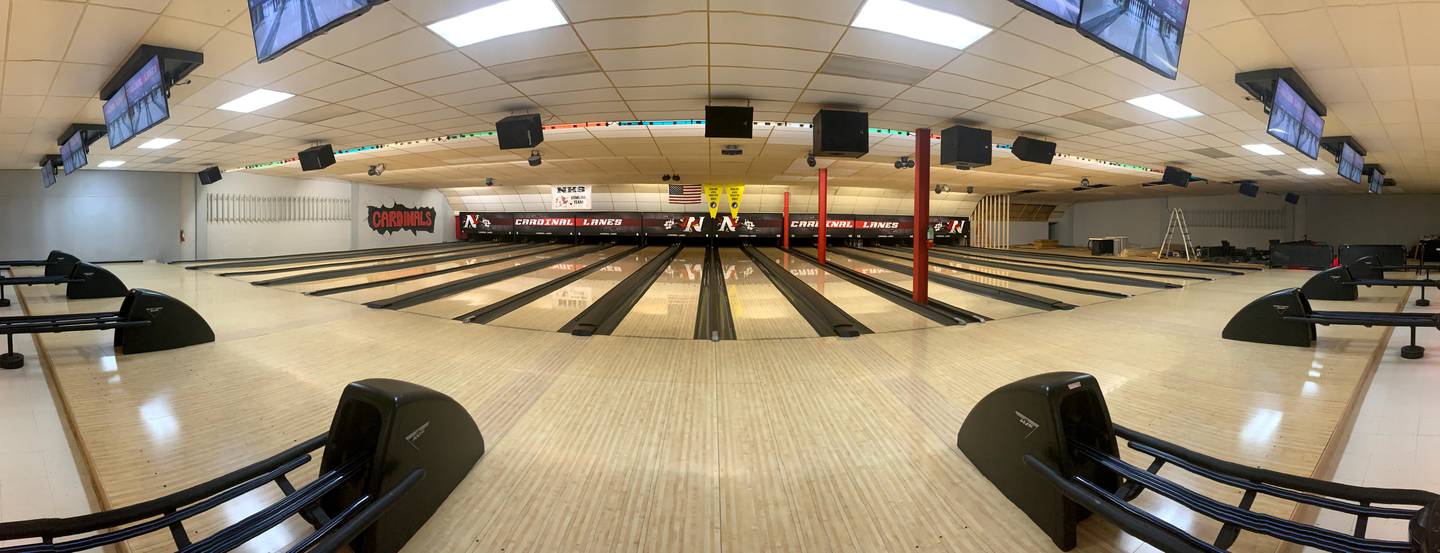 Cardinal Lanes reopened earlier this month and features a number of improved and new features, such as a new scoring software system and tablets that let bowlers play different games or view their stats.