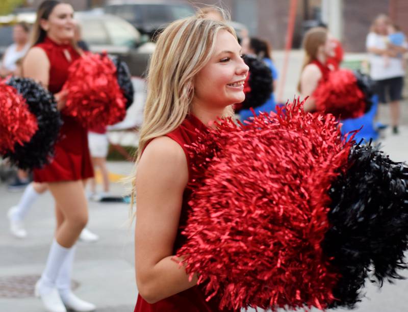 Newton High School holds its Homecoming Parade on Sept. 19 in downtown Newton. In addition to showing off Homecoming King Zane Munger and Homecoming Queen MeLayna Budinich, the event served as a community pep rally led by the cheerleaders, the Newton Pacesetters and varsity football team.