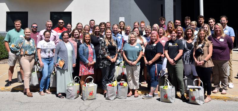 Forty-three new teachers at the Newton Community School District gather at the annual Greater Newton Area Chamber of Commerce’s New Teacher Luncheon Aug. 10 at DMACC Newton Campus.