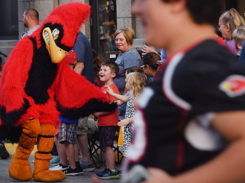 Residents gathered for the Newton Homecoming Parade on Sept. 15 in downtown Newton, which concluded with a community pep rally on the west side of the square.