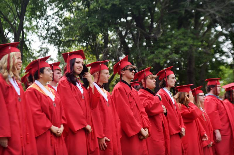 The Newton High School Class of 2023 graduated Sunday, May 21, 2023, at Maytag Park. More than 160 seniors tossed their caps and received their diplomas, marking the end of their high school journey as Newton Cardinals.