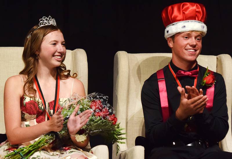 Kaitlyn Bloom and Brody Bauer were crowned the 2022 Newton Homecoming queen and king on Sept. 15 during a coronation ceremony at the high school gymnasium.