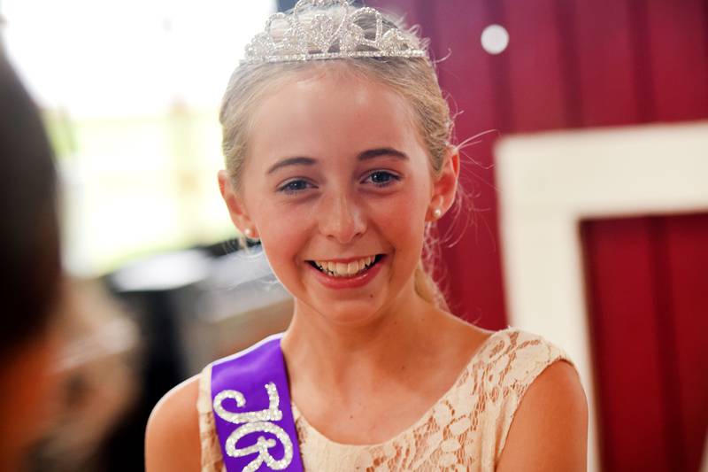 Jillian Moffitt, 10, of Colfax, was crowned the Junior Jasper County Fair Queen during the Barnyard Baby Contest on July 16.