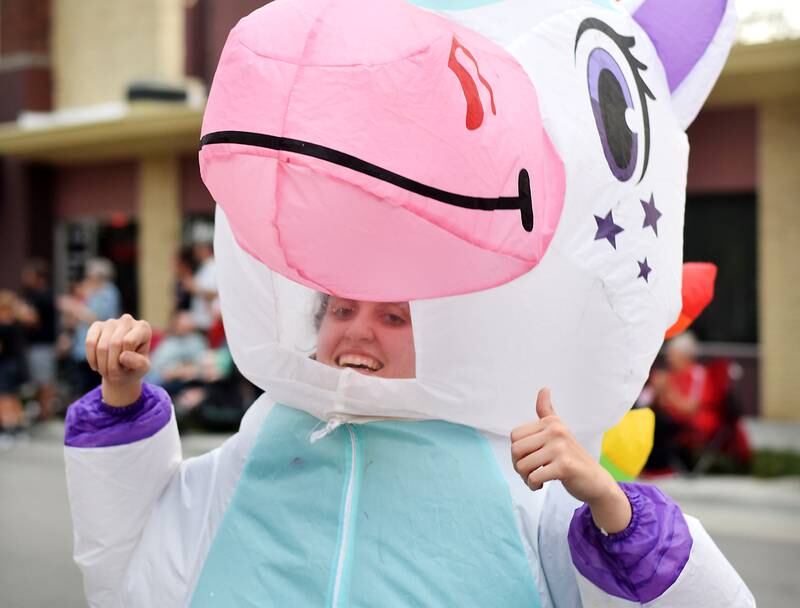 Newton High School holds its Homecoming Parade on Sept. 19 in downtown Newton. In addition to showing off Homecoming King Zane Munger and Homecoming Queen MeLayna Budinich, the event served as a community pep rally led by the cheerleaders, the Newton Pacesetters and varsity football team.