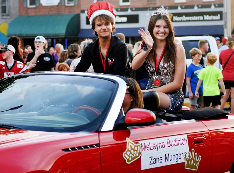 Newton High School holds its Homecoming Parade on Sept. 19 in downtown Newton. In addition to showing off Homecoming King Zane Munger and Homecoming Queen MeLayna Budinich, the event served as a community pep rally led by the cheerleaders, the Newton Pacesetters and varsity football team.