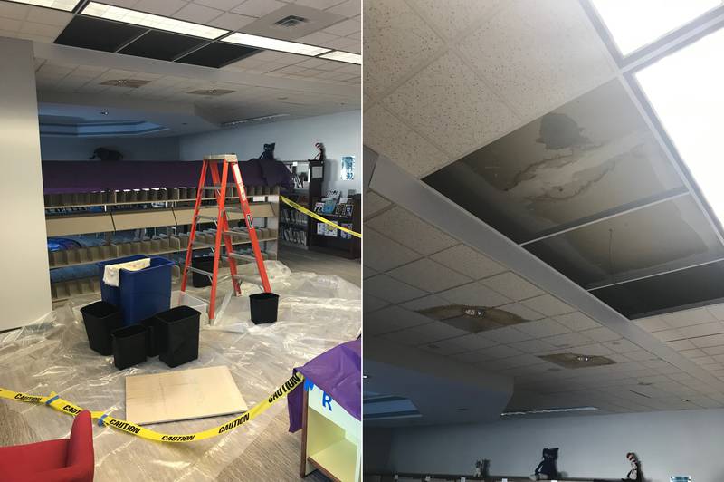 The Newton Public Library's roof is 30 years old and has frequent leaks which have damaged the interior of the city facility. The city council made it a goal to replace the roof sometime between 2022 and 2024.