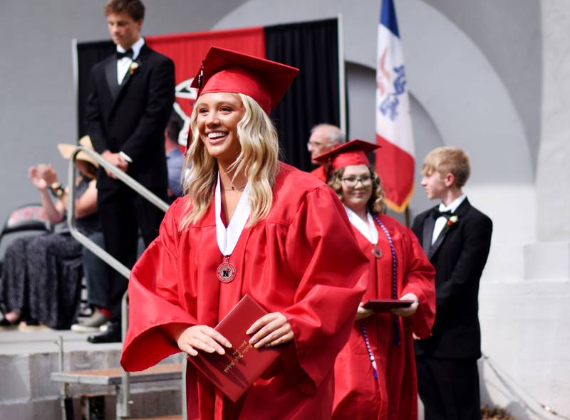 The Newton High School Class of 2023 graduated Sunday, May 21, 2023, at Maytag Park. More than 160 seniors tossed their caps and received their diplomas, marking the end of their high school journey as Newton Cardinals.