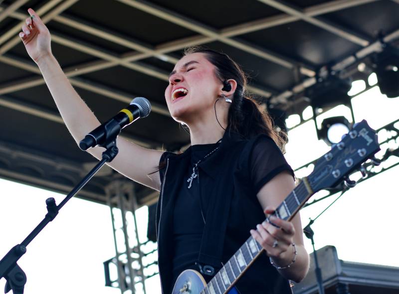 The Band JAREN performs during Fierce Faith Music Fest on June 14 at Community Heights Alliance Church in Newton.