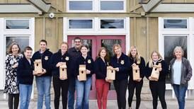 Middle school FFA builds birdhouses for bluebirds at Newton Arboretum