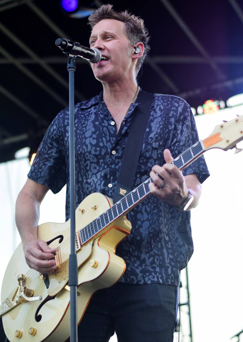 Building 429 performs during the Fierce Faith Music Festival on June 17, 2023, at the green space between DMACC Newton Campus and Legacy Plaza.