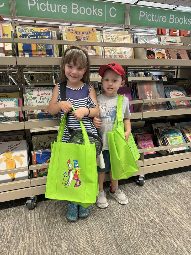 Siblings Mila and Bradley Shoemaker have completed the 1,000 Books Before Kindergarten program at the Newton Public Library.