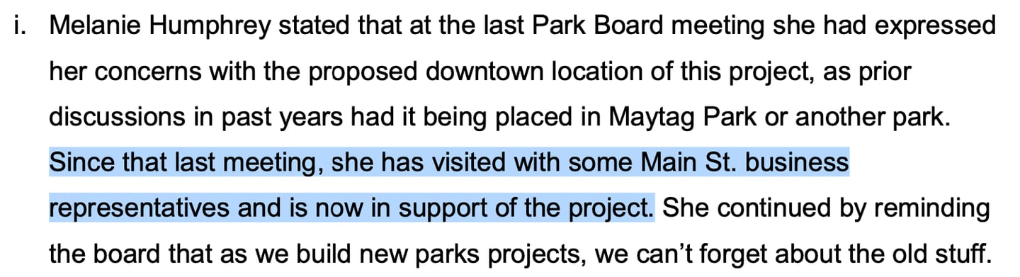Minutes from the Newton Park Board meeting in February 2021 show park board, although skeptical at first, supported the splash pad.