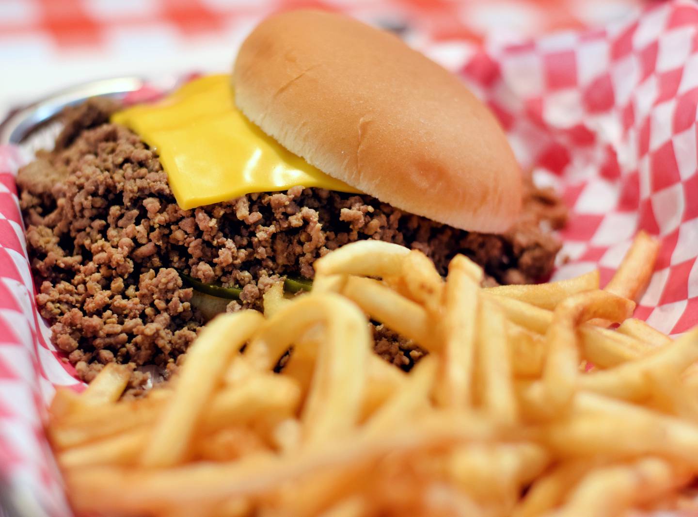 Cheese Rite with fries is served at Sandwiches Made Right doing business as Dan’s Sandwich Shop in Newton.