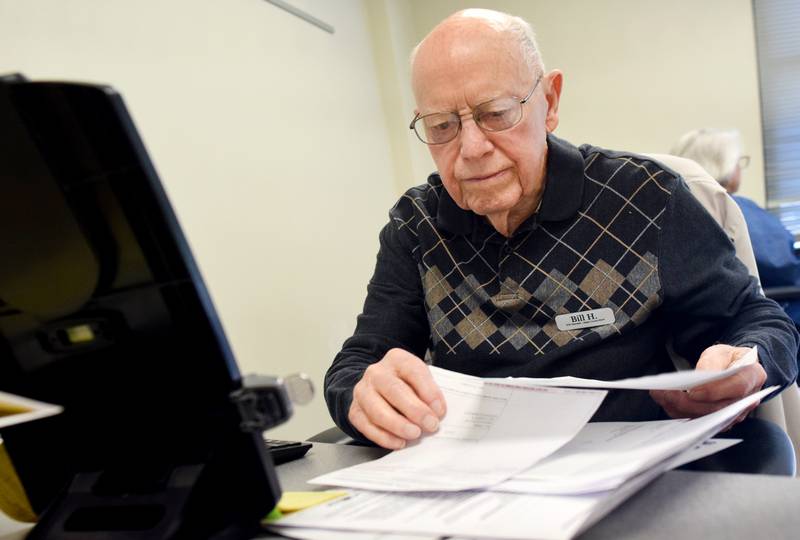 Bill Harrison, 94, of Newton has been a volunteer for Jasper County RSVP's Volunteer Income Tax Assistance program for 20 years, and so far it looks like the program is well on its way to serving more than 600 client by the end of tax season.