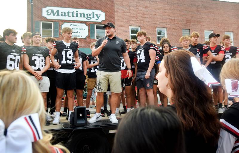 Residents gathered for the Newton Homecoming Parade on Sept. 15 in downtown Newton, which concluded with a community pep rally on the west side of the square.