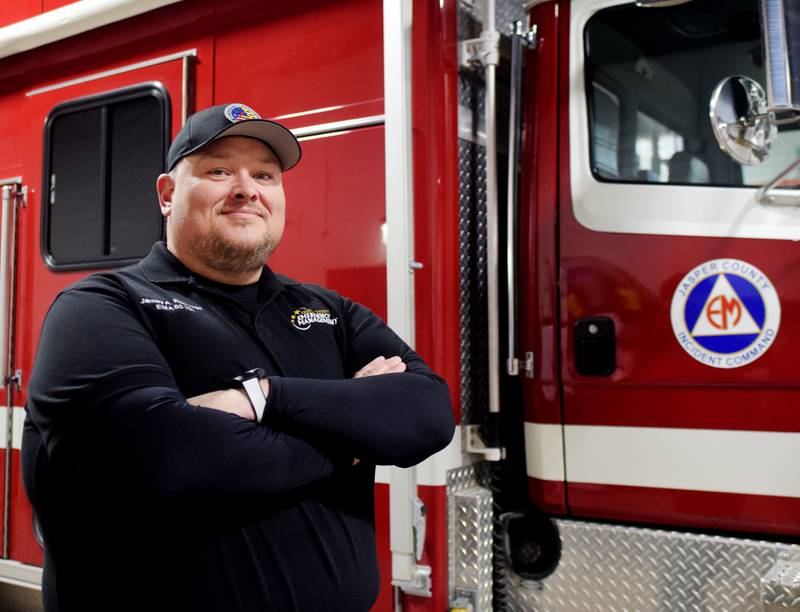 Jamey Robinson, director of Jasper County Emergency Management Agency, was hired in November 2023 to replace Jim Sparks, who retired from the department. Robinson has high hopes for the department and plans to improve community outreach and other aspects of Jasper County EMA.