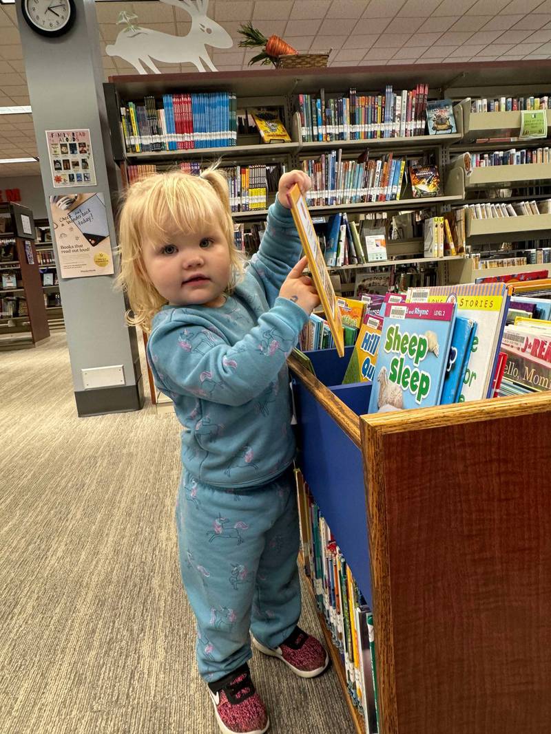 Penny Halferty just completed the 1,000 Books Before Kindergarten program at the NPL.