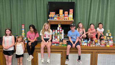 Kids Club collects food for Salvation Army