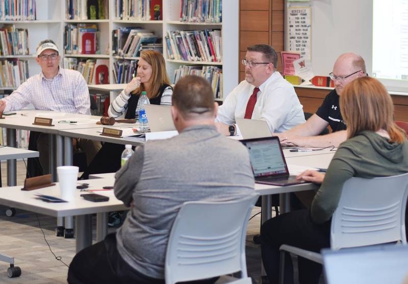 Members of the Newton Community School District Board of Education excluded a social media engagement policy from a second reading approval of a number of other updated policies.