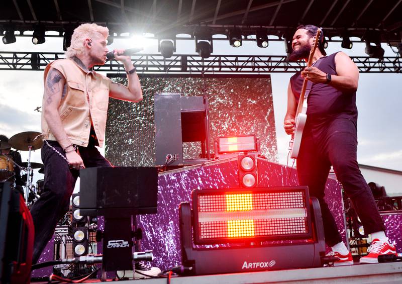 Colton Dixon performs during Fierce Faith Music Fest on June 14 at Community Heights Alliance Church in Newton.