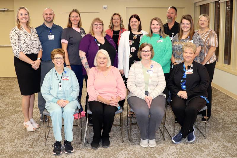 Recognition of Pella Regional Health Center employees who reached milestone anniversaries.