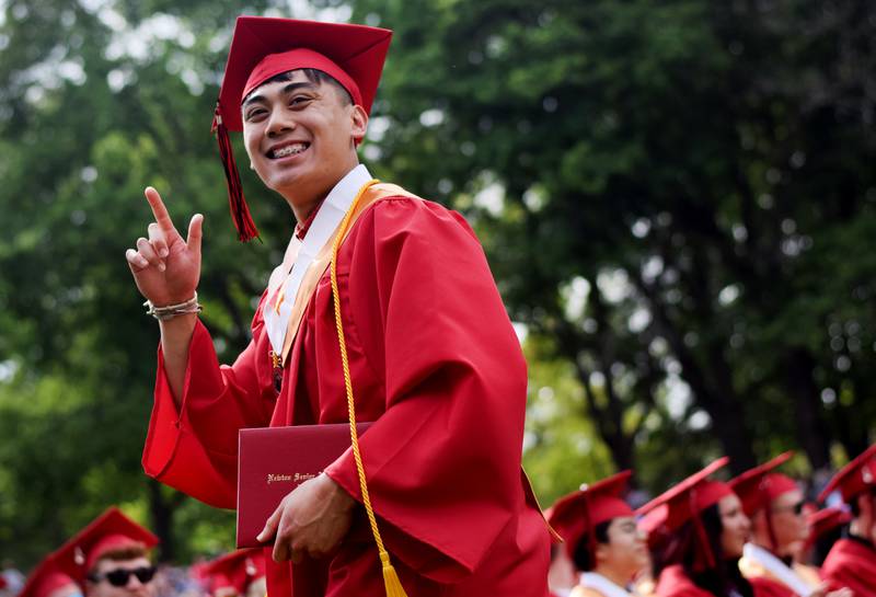 The Newton High School Class of 2023 graduated Sunday, May 21, 2023, at Maytag Park. More than 160 seniors tossed their caps and received their diplomas, marking the end of their high school journey as Newton Cardinals.