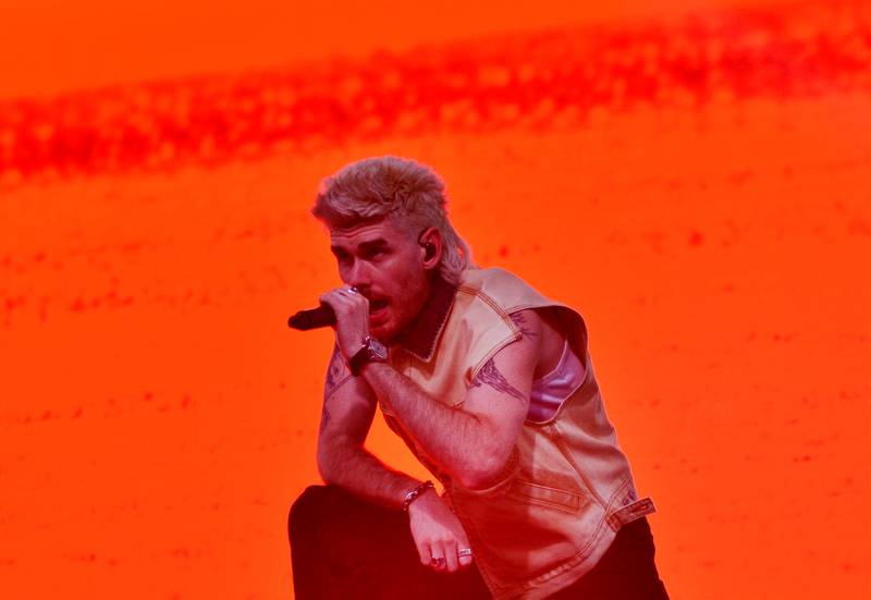Colton Dixon performs during Fierce Faith Music Fest on June 14 at Community Heights Alliance Church in Newton.