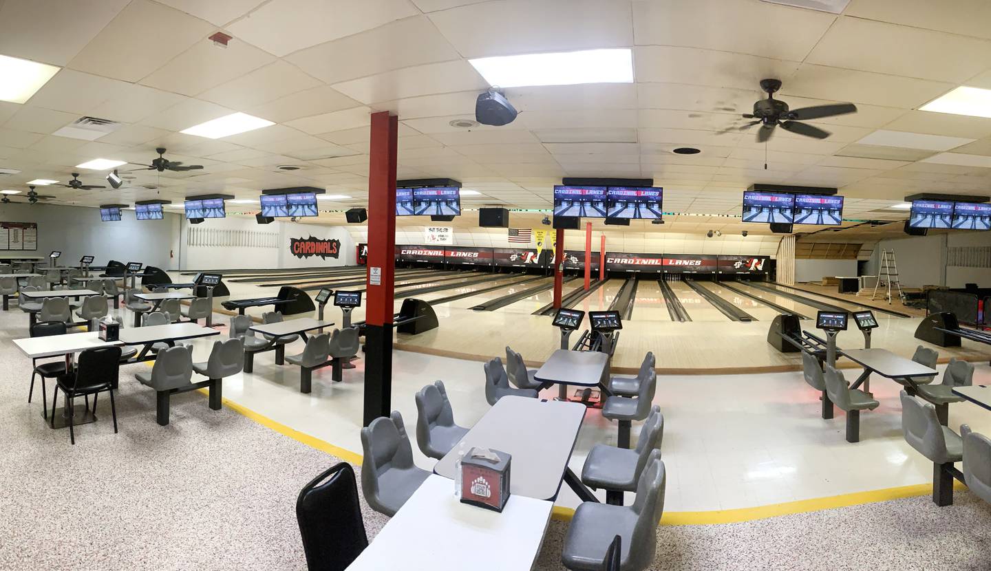 Cardinal Lanes reopened earlier this month and features a number of improved and new features, such as a new scoring software system and tablets that let bowlers play different games or view their stats.