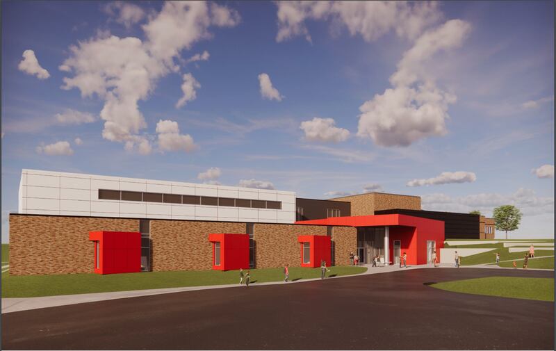 Renderings from FRK Architects + Engineers show what Aurora Heights Elementary School could look like after its addition and renovation.