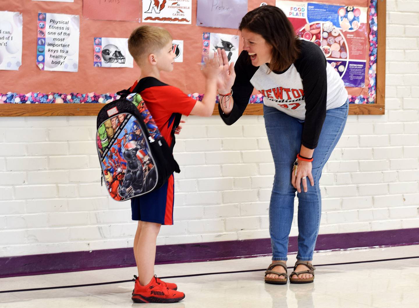 Students of the Newton Community School District started their first day back to school on Aug. 23 at all seven buildings: Aurora Heights Elementary, Emerson Hough Elementary, Thomas Jefferson Elementary, Woodrow Wilson Elementary, Berg Middle School, Newton High School and WEST Academy.