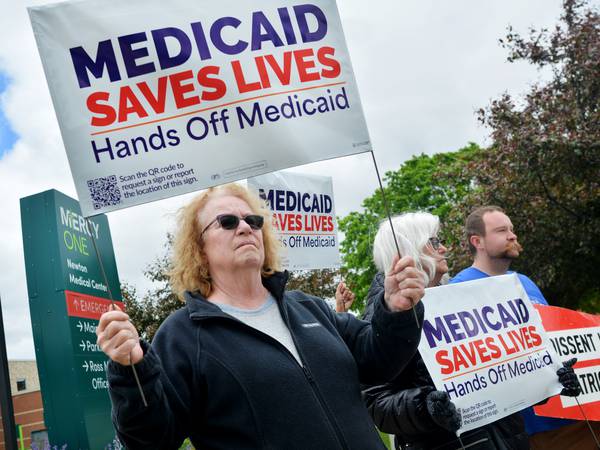 Protestors fear proposed Medicaid cuts would close Newton hospital