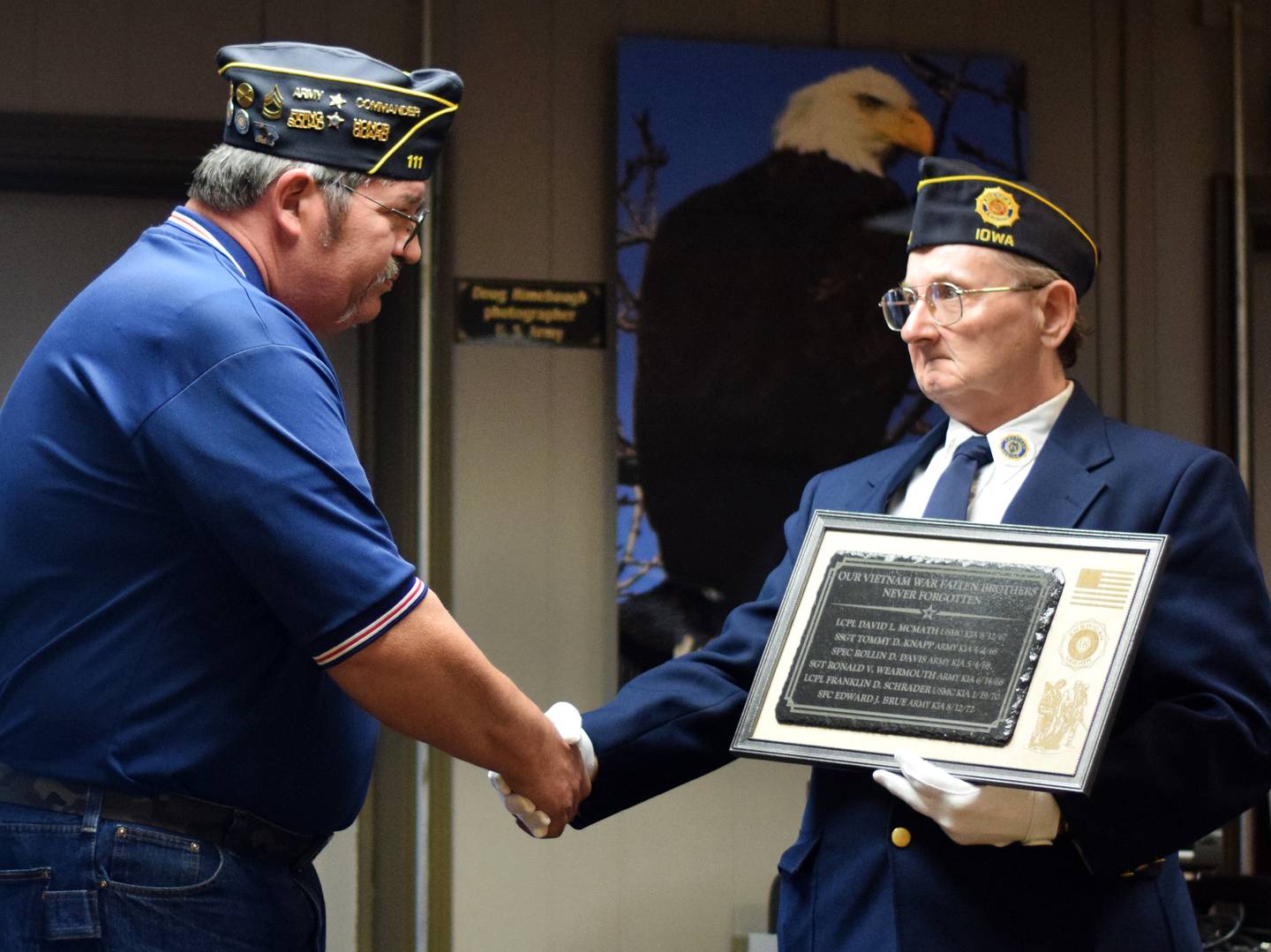 American Legion Post 111 hosts a ceremony for National Vietnam War Veterans Day on March 29, 2023, in Newton. This year marks the 50th anniversary of the United States' withdrawal from Vietnam.
