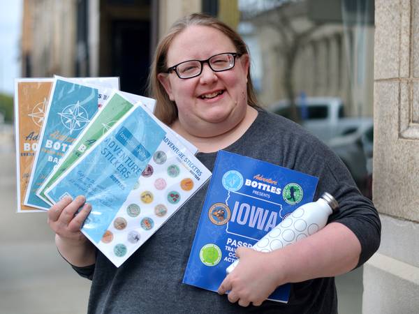 Newton woman creates Adventure Bottles and activity book highlighting Iowa landmarks and attractions