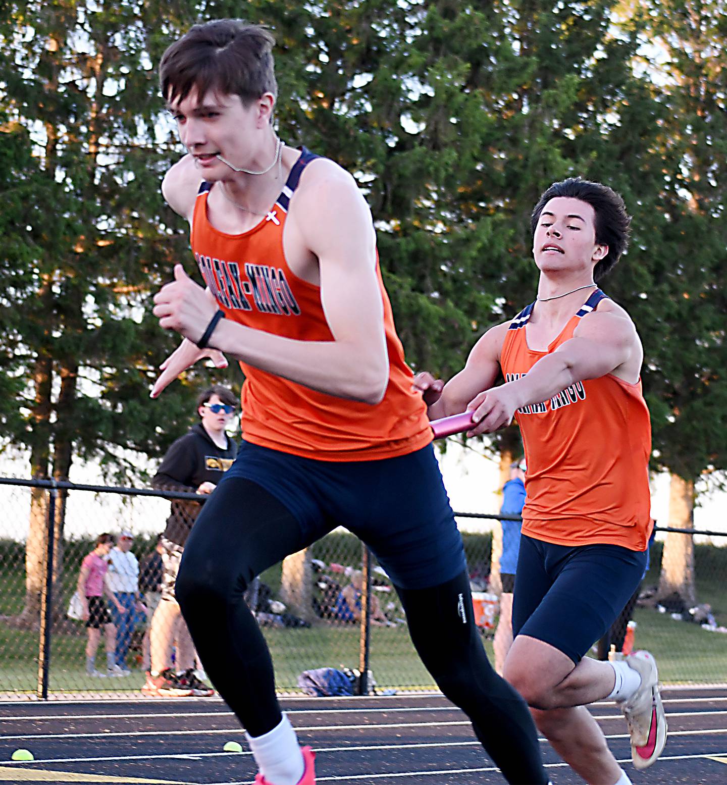 Wyatt Thornton, left, and Tony Buenrostro