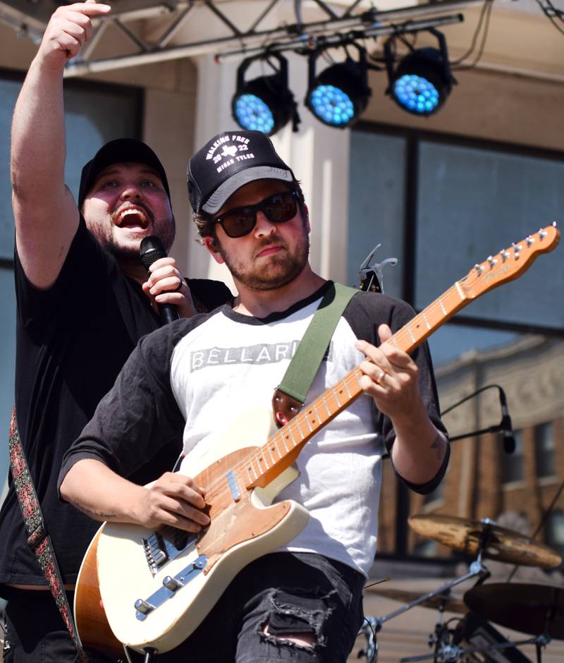 Micah Tyler performs during the inaugural Fierce Faith Music Worship Fest on June 19 in downtown Newton.