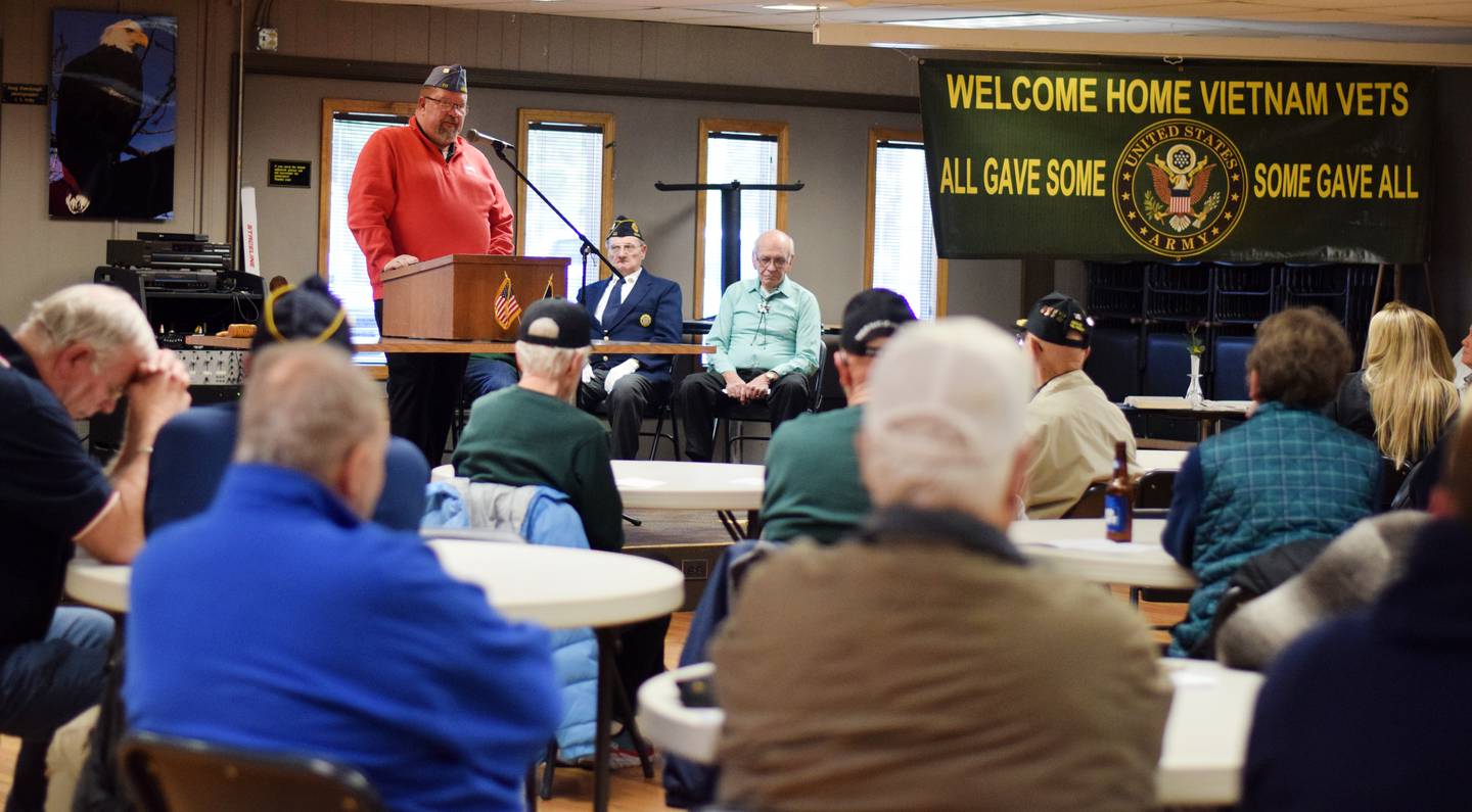 American Legion Post 111 hosts a ceremony for National Vietnam War Veterans Day on March 29, 2023, in Newton. This year marks the 50th anniversary of the United States' withdrawal from Vietnam.