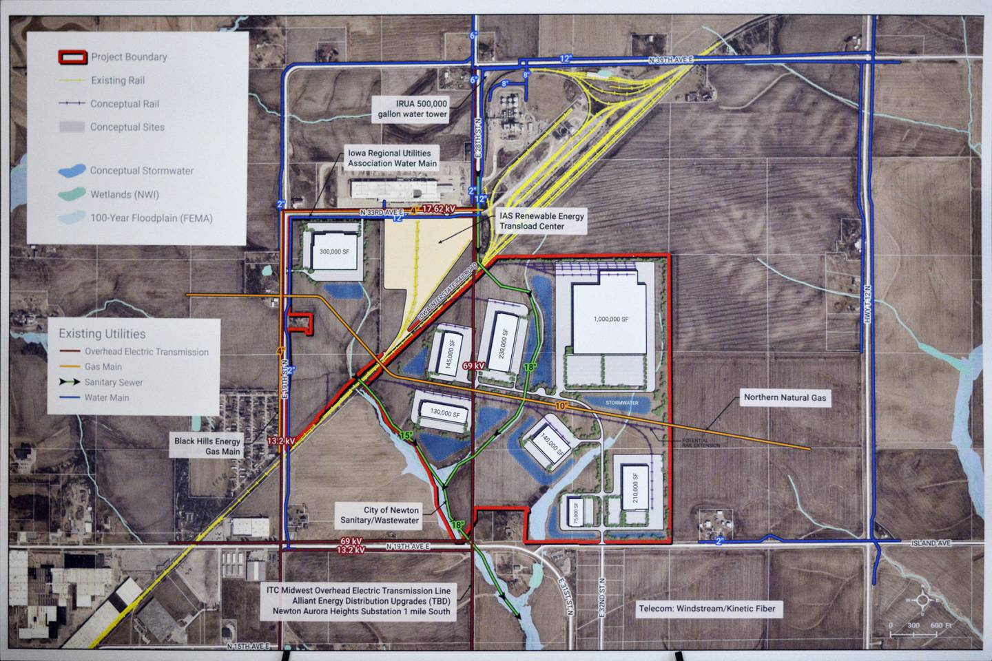 The Newton Rail Park will have a full-service rail terminal serving a number of different industries, which Iowa Interstate Railroad said could create thousands of jobs.