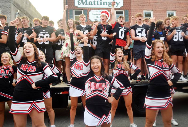 Residents gathered for the Newton Homecoming Parade on Sept. 15 in downtown Newton, which concluded with a community pep rally on the west side of the square.