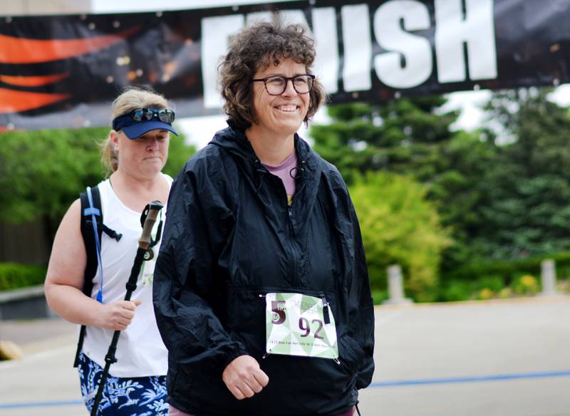 Runners participate in The Phoenix Phase Initiative's fifth annual Run For Her Life 5K and Half-Marathon on May 17 at Legacy Plaza in Newton. More than 110 people showed up for the run.