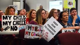 School board meeting draws parents for public comment