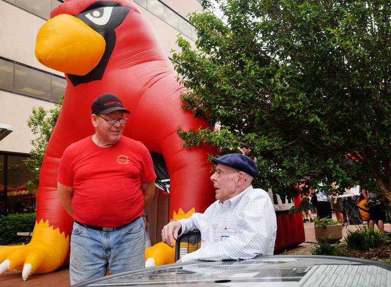 Newton High School graduates gather for drinks and camaraderie at the all-class reunion June 7 at Legacy Plaza. Newton Alumni Weekend brought back Cardinals for a weekend of partying and fellowship.