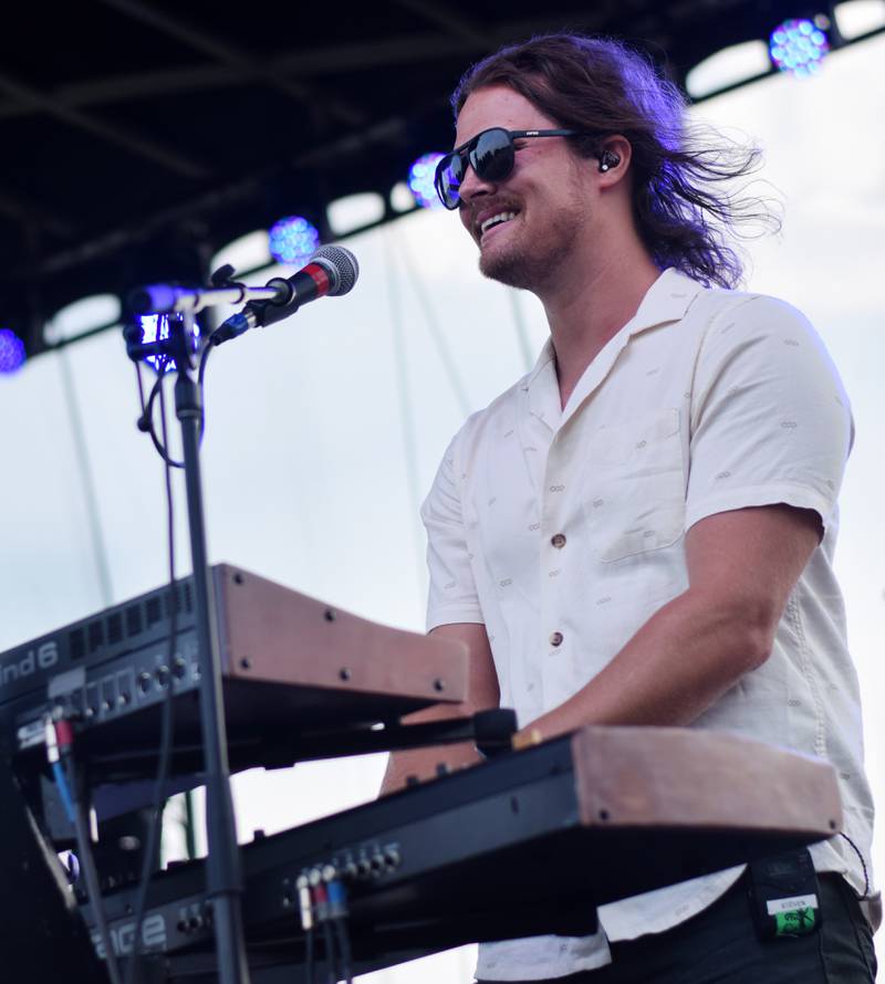 Building 429 performs during the Fierce Faith Music Festival on June 17, 2023, at the green space between DMACC Newton Campus and Legacy Plaza.