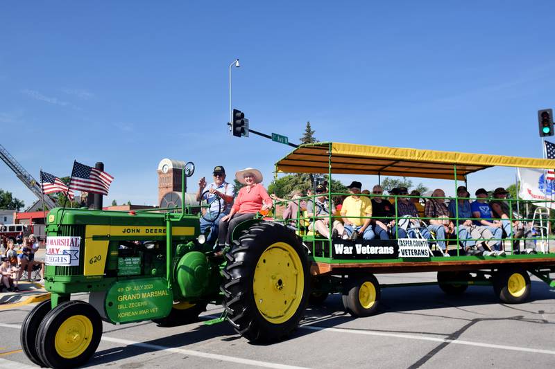 The Newton Chamber of Commerce Fourth of July Parade featured about 100 participants who were greeted by a welcoming community in the downtown district.