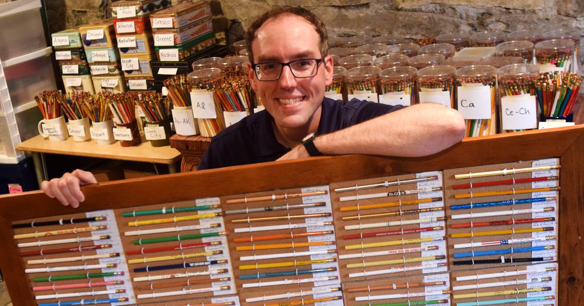 Colfax pencil collector seeking Guinness World Record traces passion
