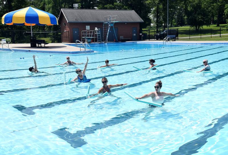 Photos Water Yoga at Maytag Pool Newton Fest 2023 Newton Daily News