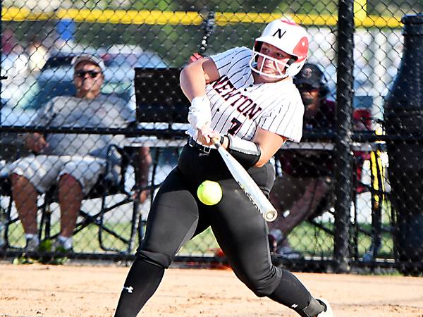 Newton softball edged by pair of LHC rivals