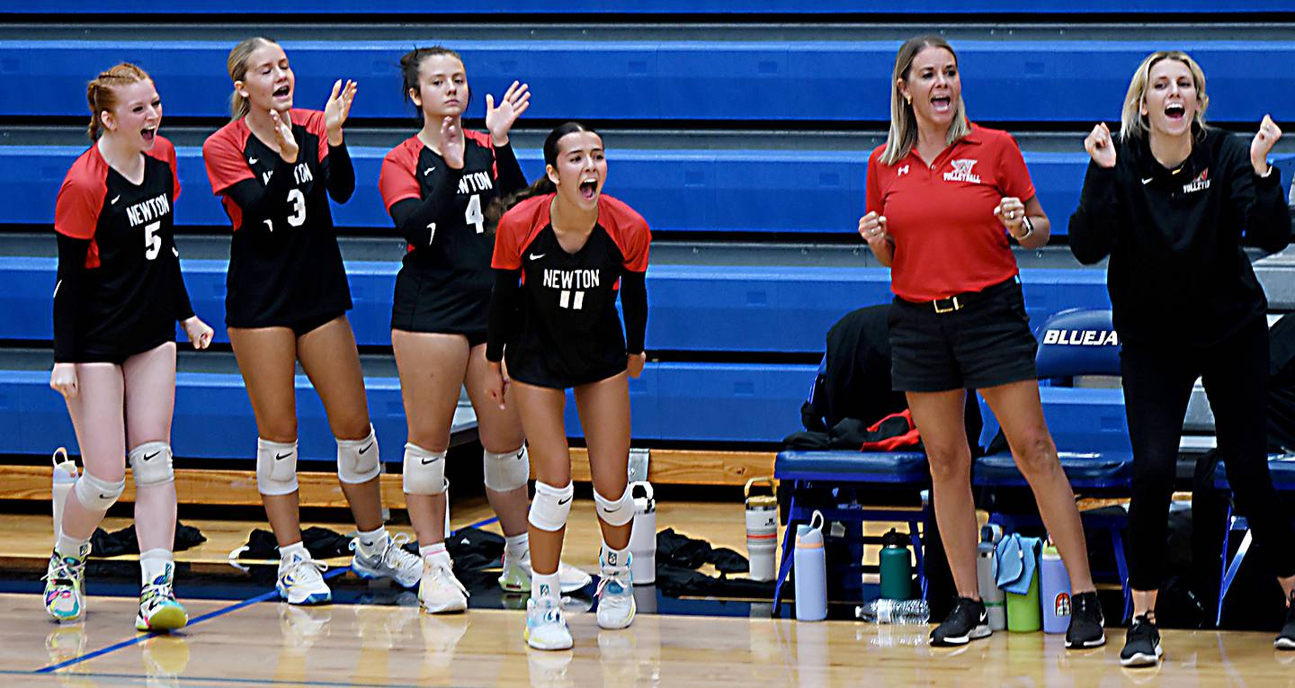 Newton volleyball bench