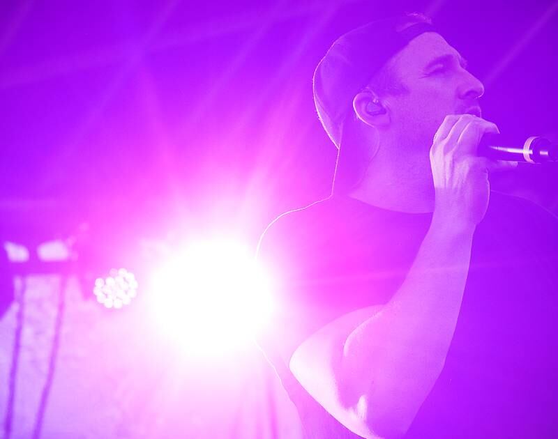 Sanctus Real performs on the Fierce Faith Music Fest 2024 stage on June 15 at Community Heights Alliance Church in Newton.