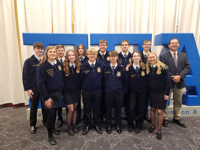 Newton FFA state champion Agronomy and Ag Mechanics teams recently represented Iowa at the 96th National FFA Convention.